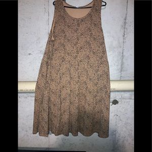 Old Navy Swing/Fit and Flare Cheetah Dress XXL